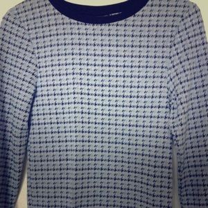 Houndstooth long sleeve top